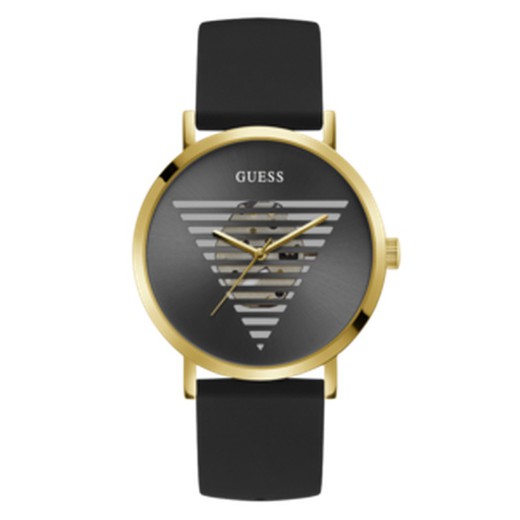 Guess herenhorloge GW0503G1 zwart leer