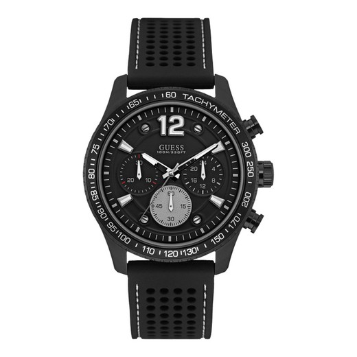 Męski zegarek Guess W0971G1 Sport Black Fleet