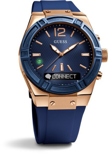 Zegarek damski Guess C0002M1 Connect Blue Smartwatch