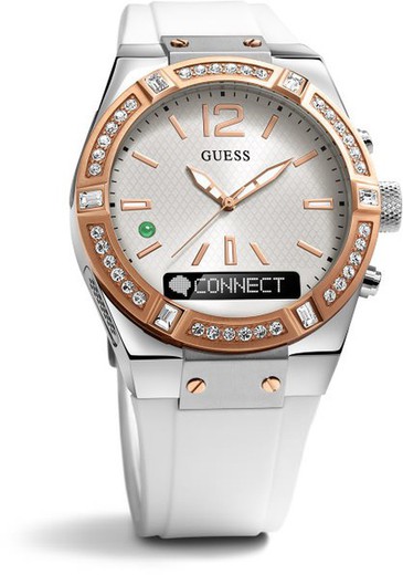 Relógio feminino Guess C0002M2 Connect White