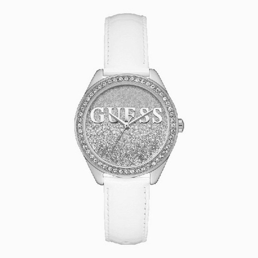 Reloj Guess Mujer W0823L1 Glitter Girl Blanco