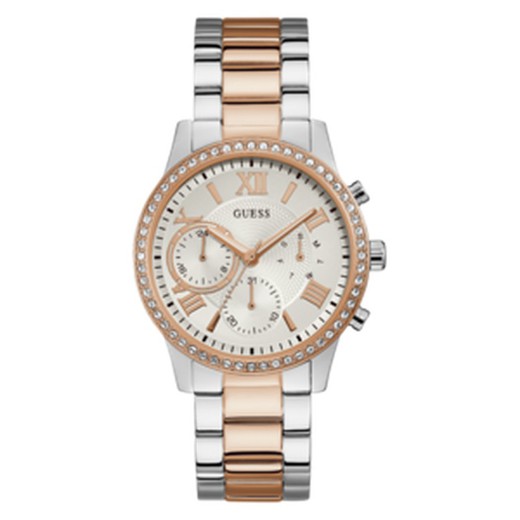 Rellotge Guess Dona W1069L4 Rosat Platejat