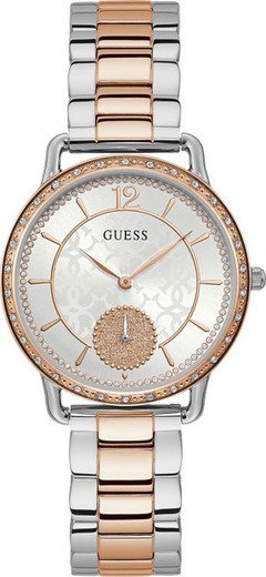 Reloj Guess Mujer W1290L2 Bicolor Acero Rosado