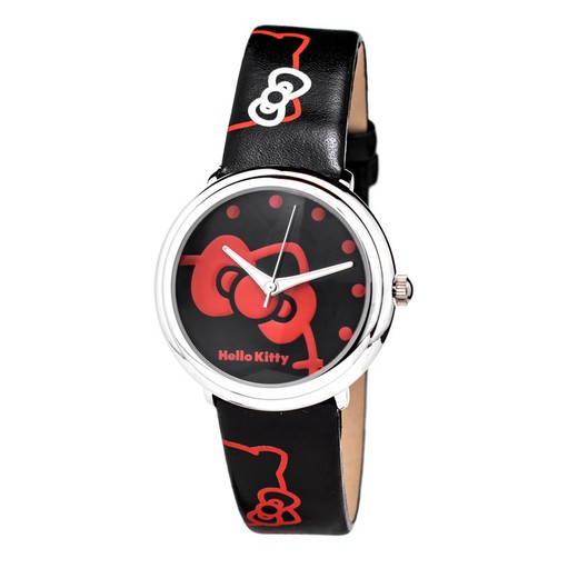 Reloj Hello Kitty Mujer HK7131L-04 Piel Negro