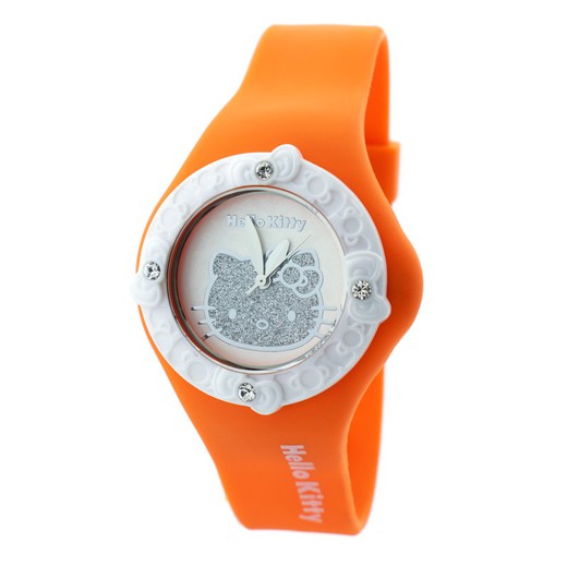 Reloj Hello Kitty Mujer HK7158LS-02 Silicona Naranja