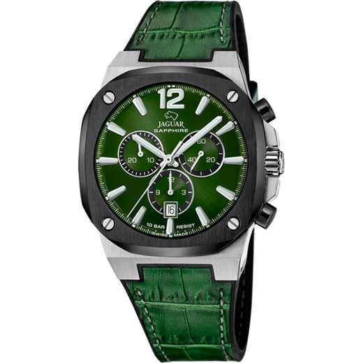 Reloj Jaguar Hombre J1026/3 Piel Verde Swiss Made