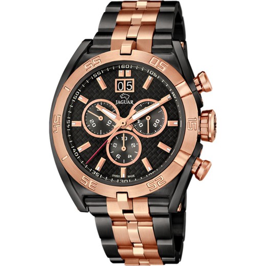 Reloj Jaguar Hombre J811/1 Negro Bicolor Rosado