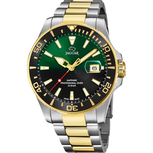 Reloj Jaguar Hombre J863/4 Pro Diver Acero Bicolor Dorado