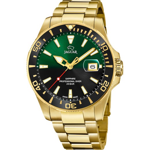 Reloj Jaguar Hombre J877/5 Pro Diver Dorado