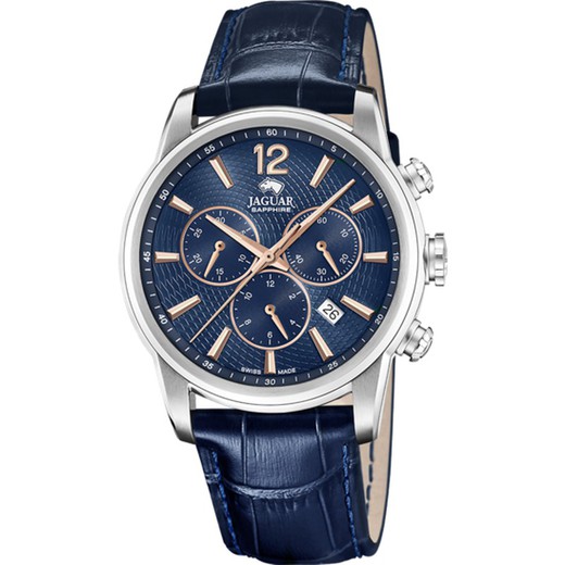 Reloj Jaguar Hombre J968/2 Piel Azul