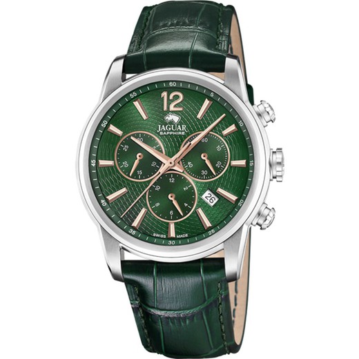 Reloj Jaguar Hombre J968/3 Piel Verde Acamar Chronographe