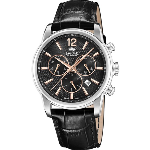 Reloj Jaguar Hombre J968/6 Piel Negra Acamar Chronographe