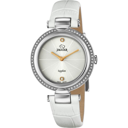 Reloj Jaguar Mujer J832/1 Piel Blanca Cosmopolitain