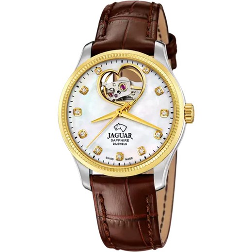 Reloj Jaguar Mujer J995/A Piel Marrón Coeur