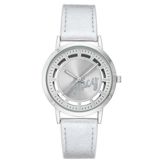 Reloj Juicy Couture Mujer JC1215SVSI Polipiel Plateado