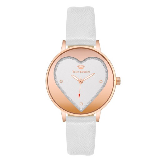 Reloj Juicy Couture Mujer JC1234RGWT Polipiel Blanco