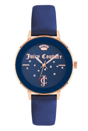 Reloj Juicy Couture Mujer JC1264RGNV Polipiel Azul