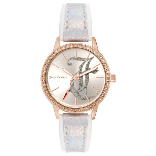 Reloj Juicy Couture Mujer JC1292RGSI Polipiel Blanco