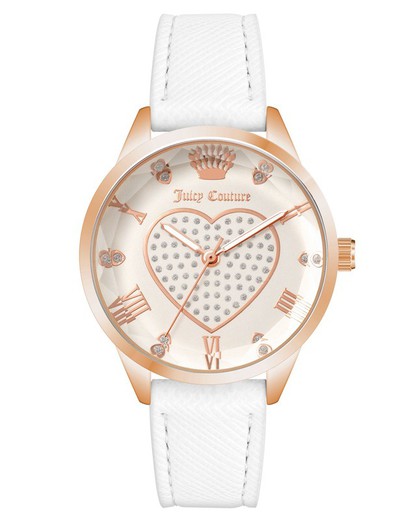 Reloj Juicy Couture Mujer JC1300RGWT Polipiel Blanco