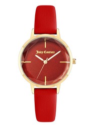 Reloj Juicy Couture Mujer JC1326GPRD Polipiel Rojo