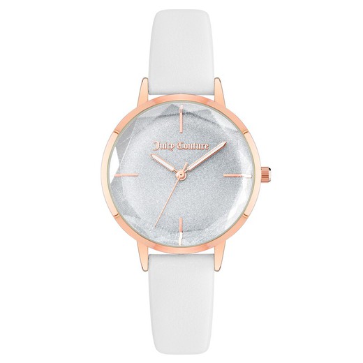 Reloj Juicy Couture Mujer JC1326RGWT Polipiel Blanco