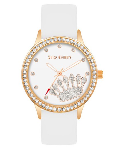 Reloj Juicy Couture Mujer JC1342RGWT Silicona Blanco