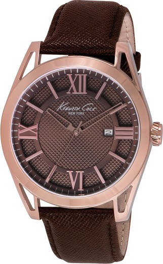 Reloj Kenneth Cole Hombre IKC8073 Piel Merron