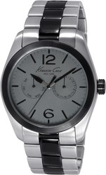 Reloj Kenneth Cole Hombre IKC9365 Acero Plata Y Negro