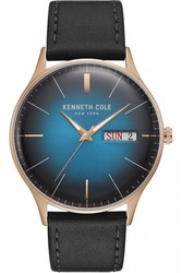 Reloj Kenneth Cole Hombre KC50589013 Cuero Negro