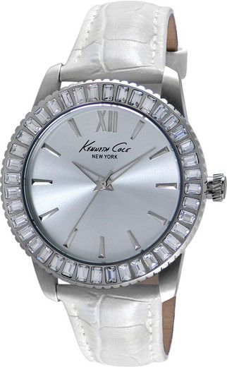 Reloj Kenneth Cole Mujer IKC2849 Piel Blanco