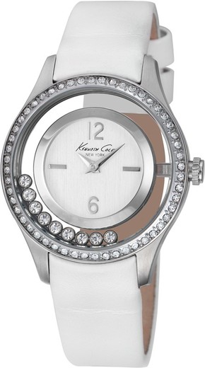 Reloj Kenneth Cole Mujer IKC2881 Piel Blanco