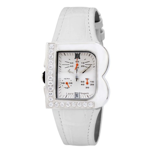 Reloj Laura Biagiotti Mujer LB0002L-07Z Piel Blanco