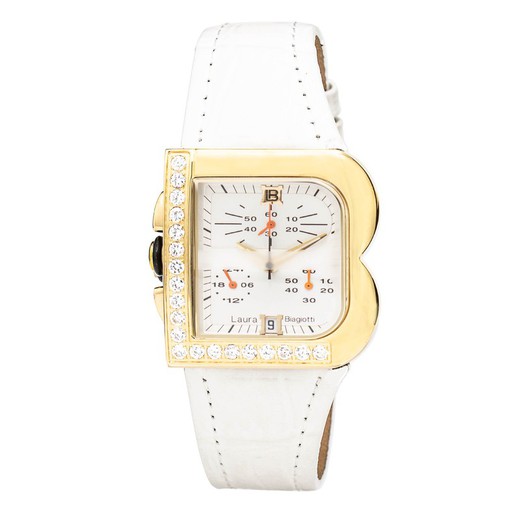 Reloj Laura Biagiotti Mujer LB0002L-08Z Piel Blanco