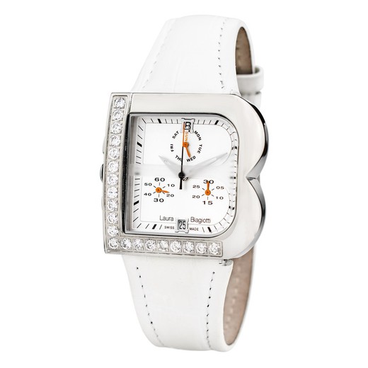 Reloj Laura Biagiotti Mujer LB0002L-B Piel Blanco