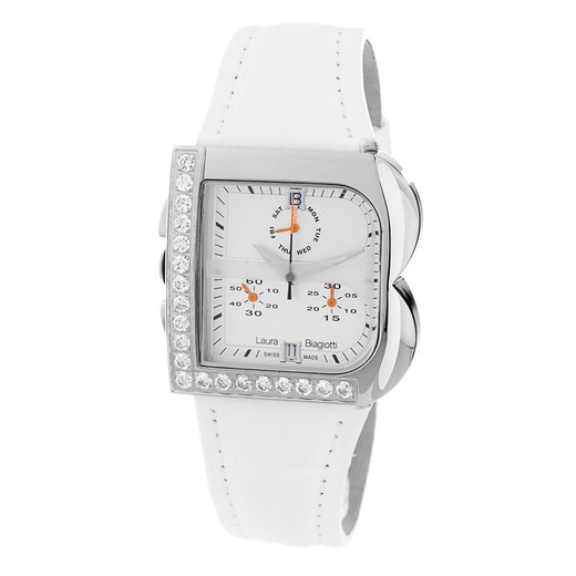 Reloj Laura Biagiotti Mujer LB0002L-BLZ Piel Blanca