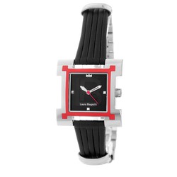 Reloj Laura Biagiotti Mujer LB0039L-01 Acero Bicolor Piel Negro Bicolor Plata