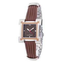 Reloj Laura Biagiotti Mujer LB0039L-05 Piel Bicolor Acero Marron Bicolor Plateado