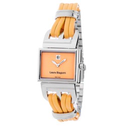 Reloj Laura Biagiotti Mujer LB0046L-05 Acero Bicolor Piel Naranja