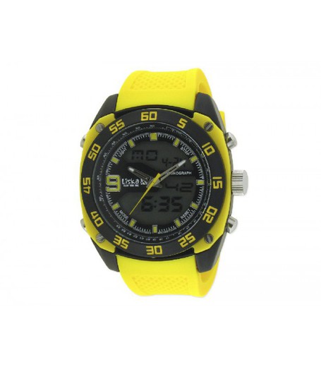 Reloj Liska Hombre LW1033-5 Sport Amarillo Analógico Digital