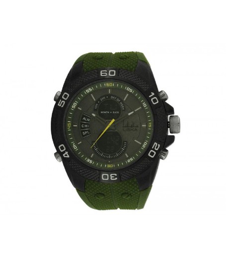 Reloj Liska Hombre LW1073-9 Sport Verde Analógico Digital