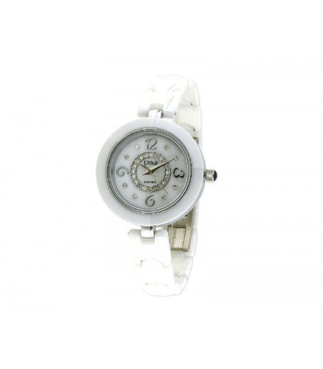 Reloj Liska Mujer LWC107-1 Acero Cerámica Blanca