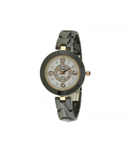 Reloj Liska Mujer LWC107-4 Dorado Cerámica Negra