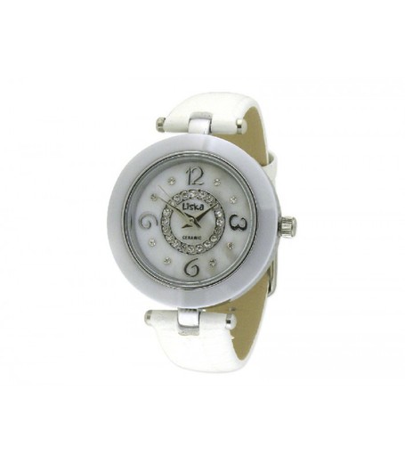 Reloj Liska Mujer LWC108-1 Piel Blanca