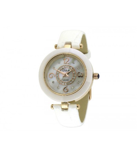 Reloj Liska Mujer LWC108-3 Piel Blanca