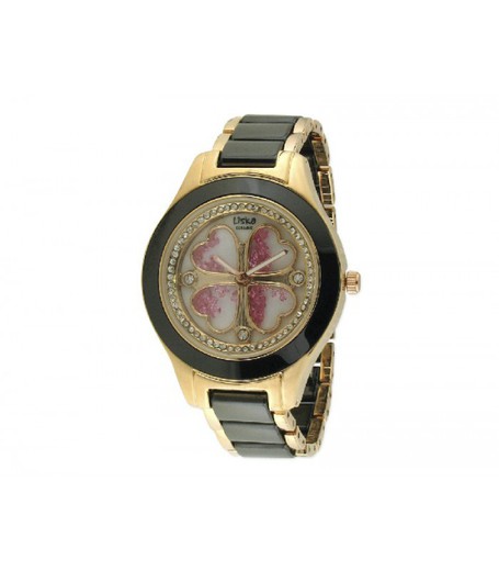 Reloj Liska Mujer LWC110-4 Dorado Cerámica Negra