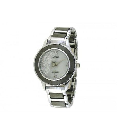 Reloj Liska Mujer LWC113-2 Acero Cerámica Negra