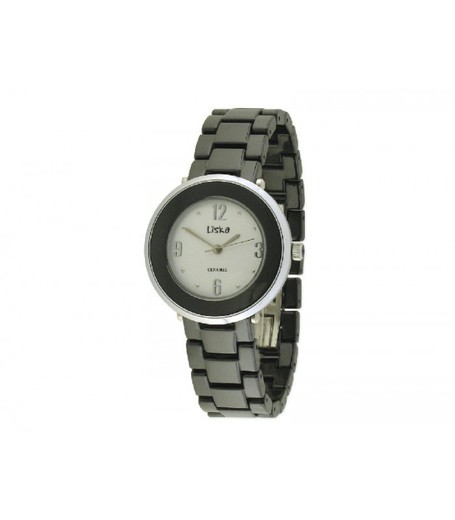 Reloj Liska Mujer LWC114-2 Acero Cerámica Negra