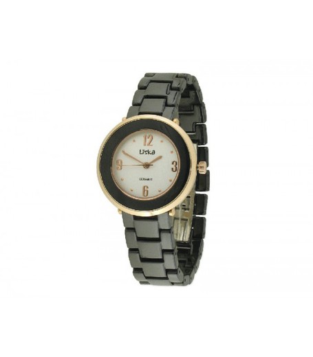 Reloj Liska Mujer LWC114-4 Dorado Cerámica Negra