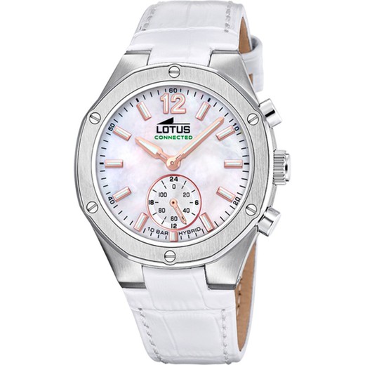 Reloj Lotus Connected Mujer 18972/1 Piel Blanca