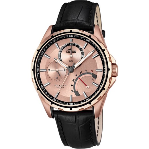 Reloj Lotus Hombre 18209/1 Piel Negra